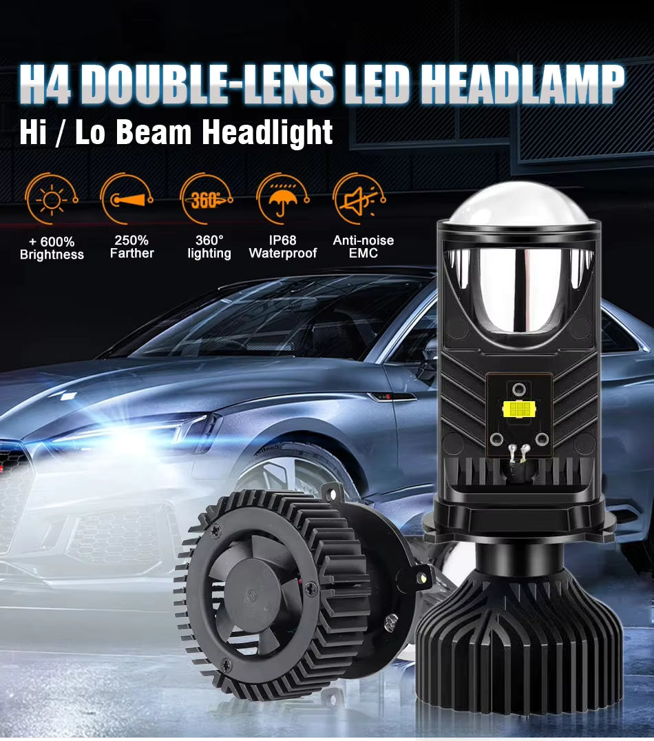 Pyra Cell 12V LED Motorcycle Headlight